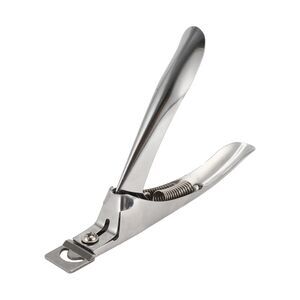 Portable U-shaped Nail Clippers Toenail Clippers 5.12"x3.31" Silver Tone